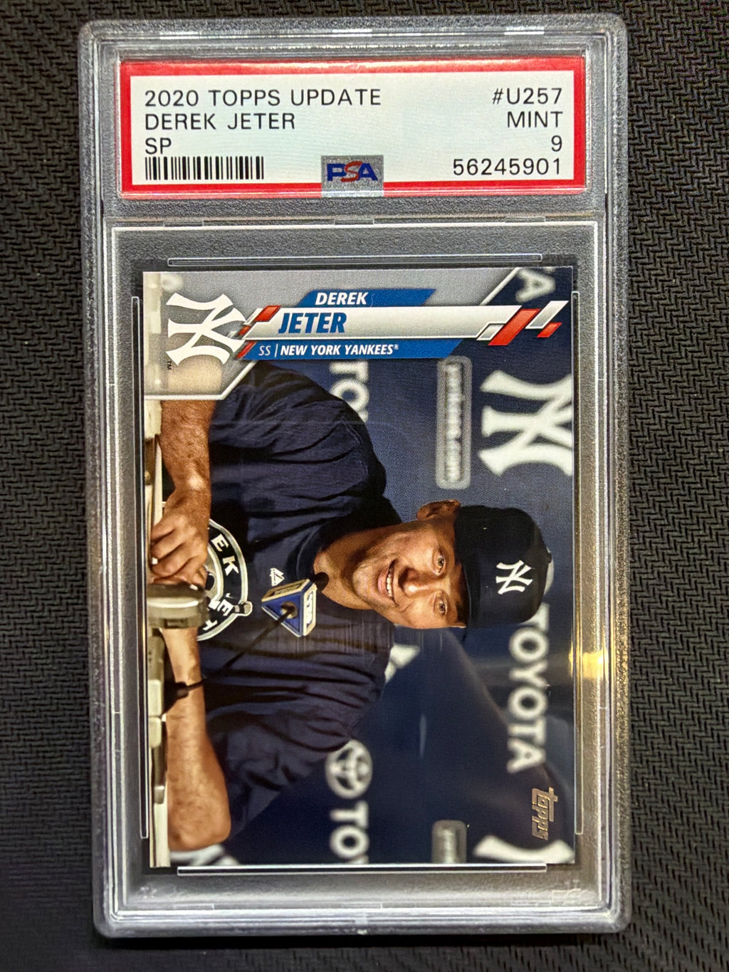 2020 Topps Update Derek Jeter SP #U257 PSA 9 Yankees