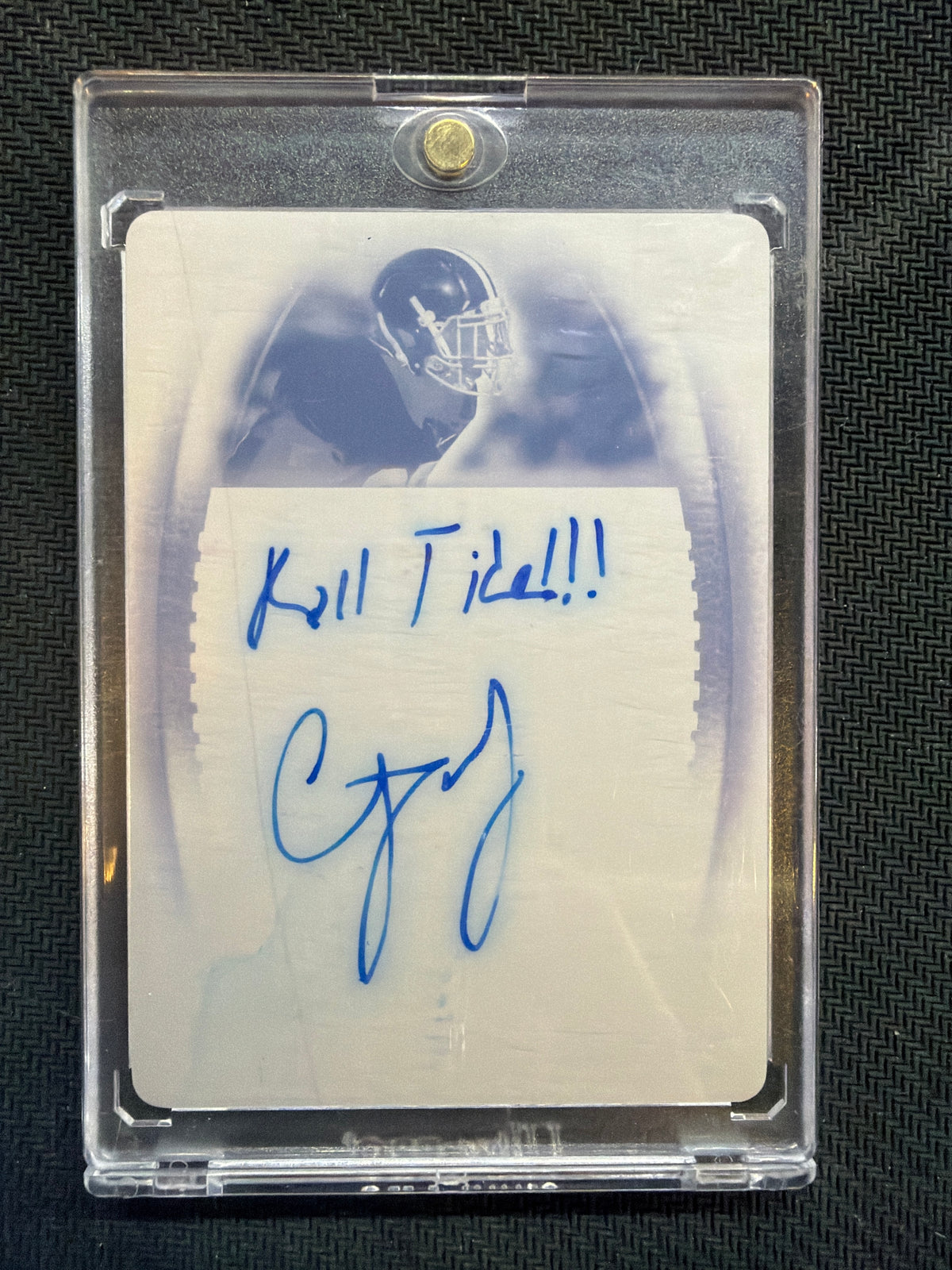 2014 Leaf Trinity Football CJ Mosley 1/1 Printing Plate Auto