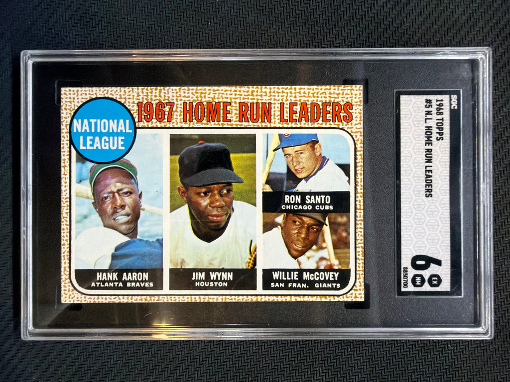 1968 Topps NL Home Run Leaders #5 SGC 6