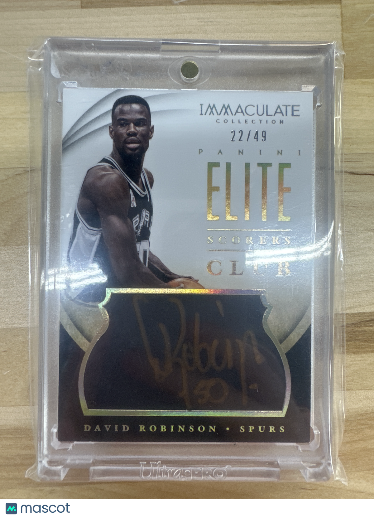 2013 Immaculate David Robinson Elite Club Auto /49