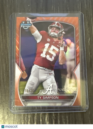 2023 Bowman U National Ty Simpson Orange /25 Alabama