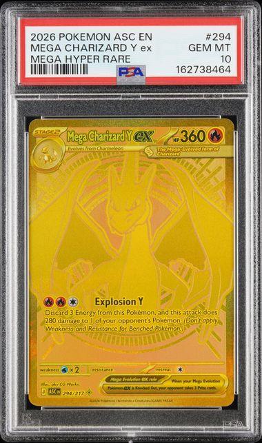 2025 Pokemon Ascended Heroes Mega Charizard Y ex 294 PSA 10 464