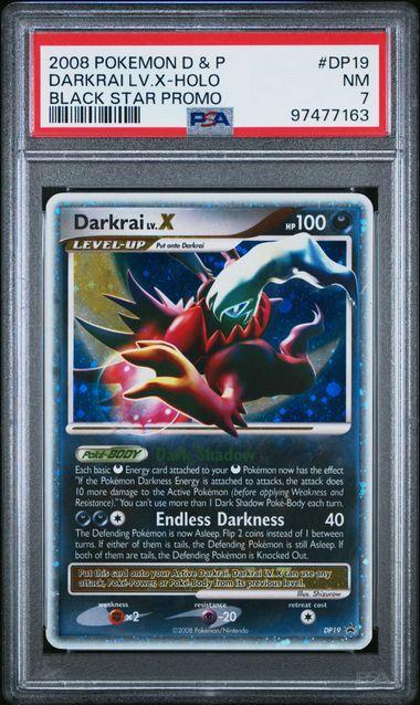 2008 Darkrai Lv. X Holo DP19 PSA 7