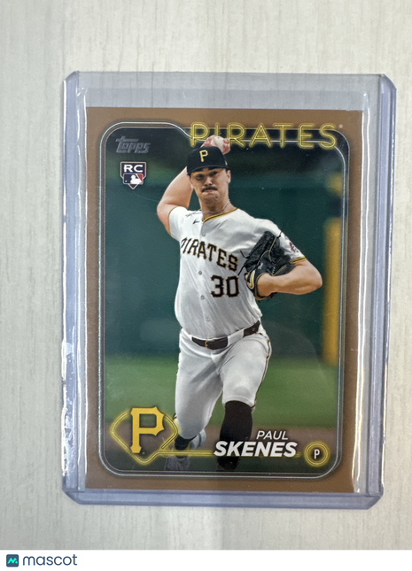 2024 Topps Update Series - Paul Skenes #US100 Gold White uniform /2024