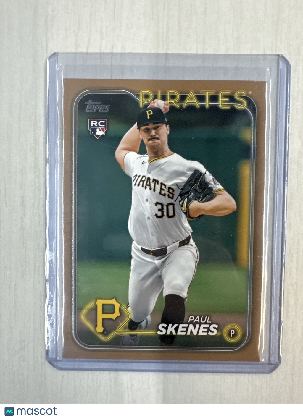 2024 Topps Update Series - Paul Skenes #US100 Gold White uniform /2024