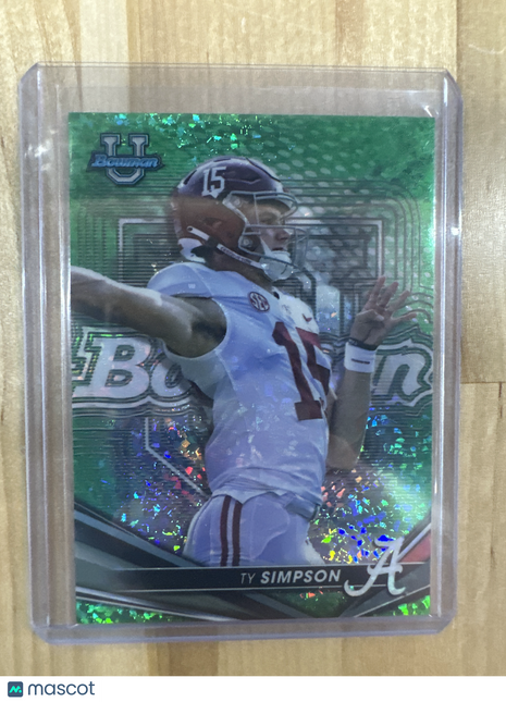 2022 Bowman Chrome U Ty Simpson Green /99