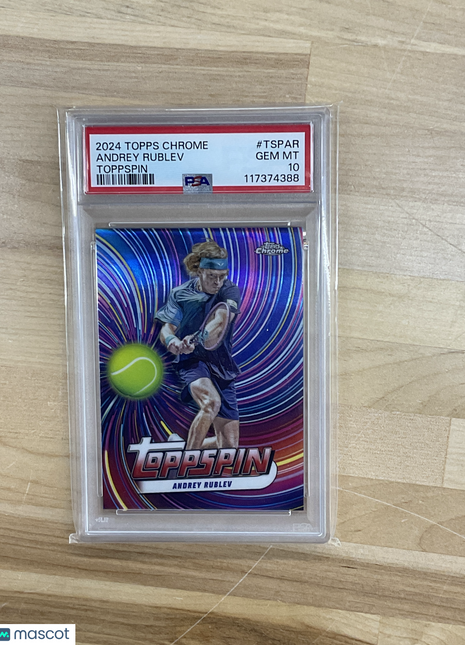 2024 Topps Chrome Tennis Toppspin Andrey Rublev #TSPAR PSA 10