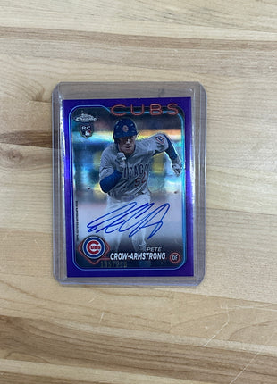2024 Topps Chrome Pete Crow-Armstrong Purple Auto /250 Cubs