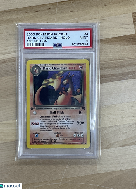 2000 Pokemon Rocket Dark Charizard #4 1ST Edition PSA 9