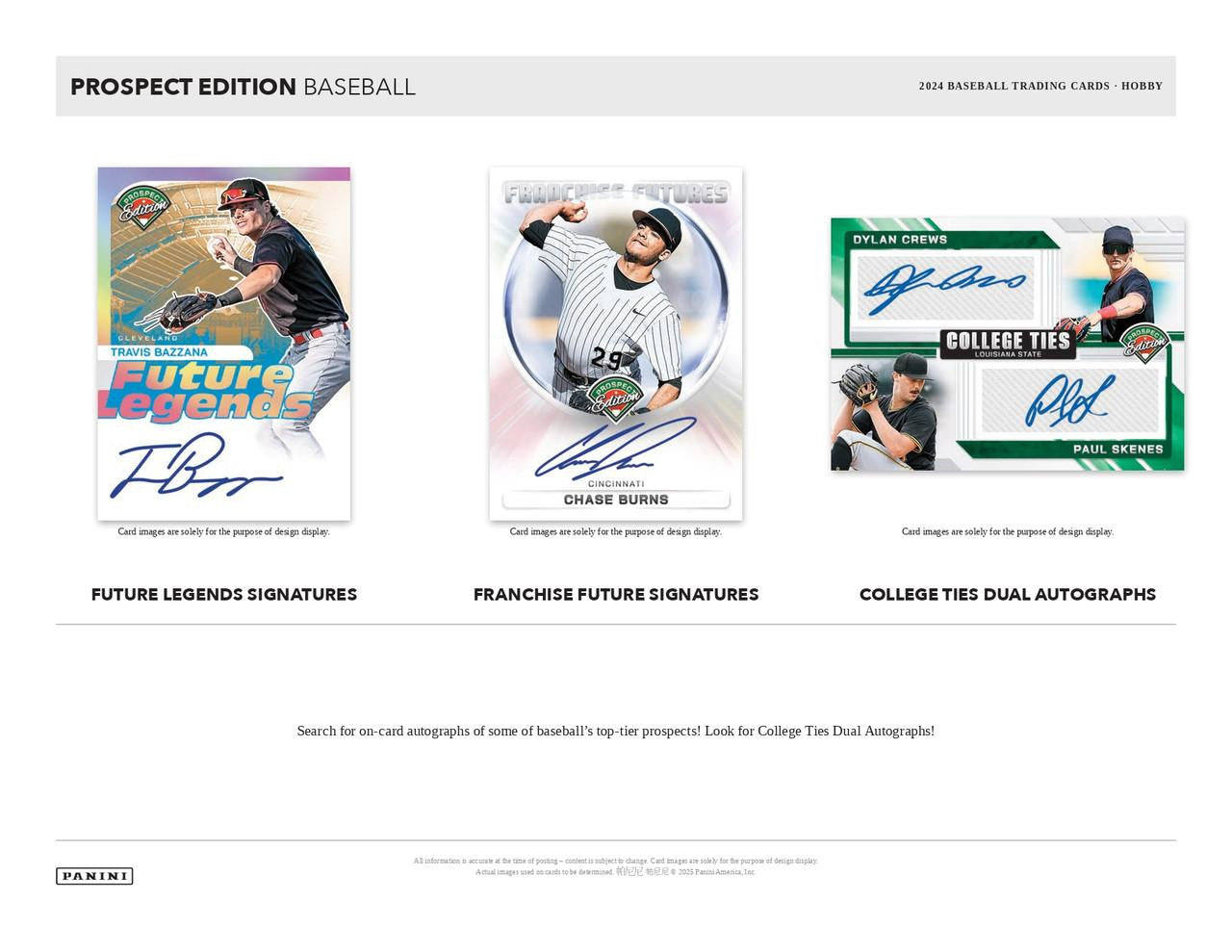 2024 Panini Prospect Edition Baseball Hobby Box
