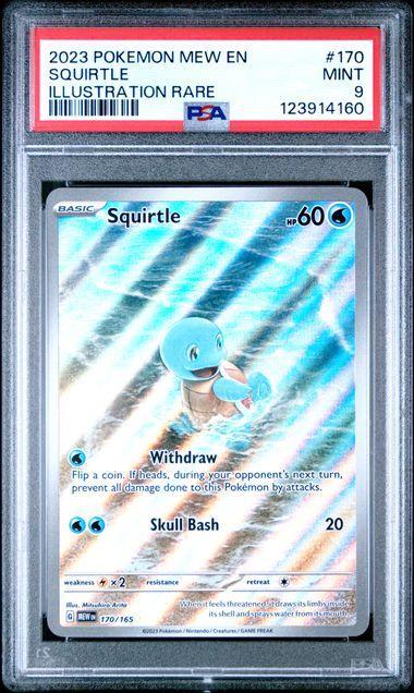 2023 Pokemon 151 Squirtle 170 PSA 9