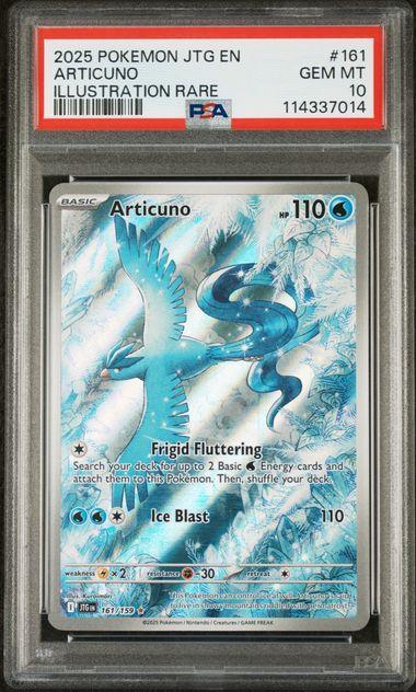 2025 Pokemon Journey Together Articuno 161 PSA 10