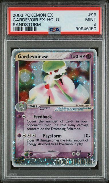 2003 Pokemon Sandstorm Gardevoir EX 96 Holo PSA 9 - SWIRL!