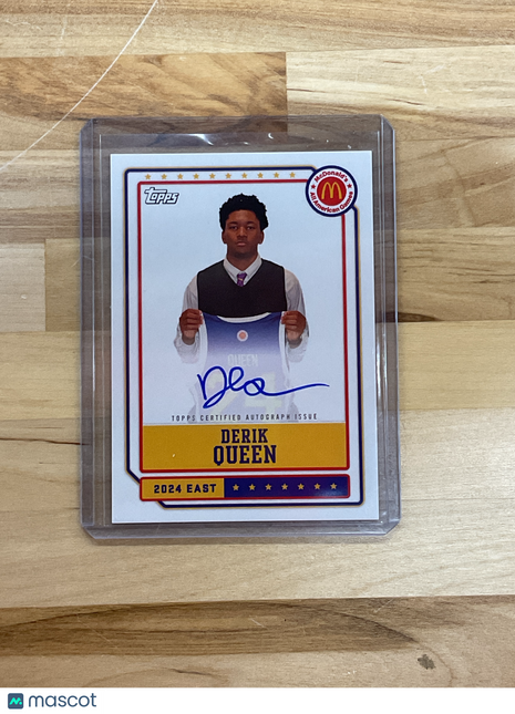 2024 Topps McDonalds Derik Queen All American Game Auto