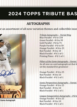 2024 Topps Tribute Baseball Hobby Box