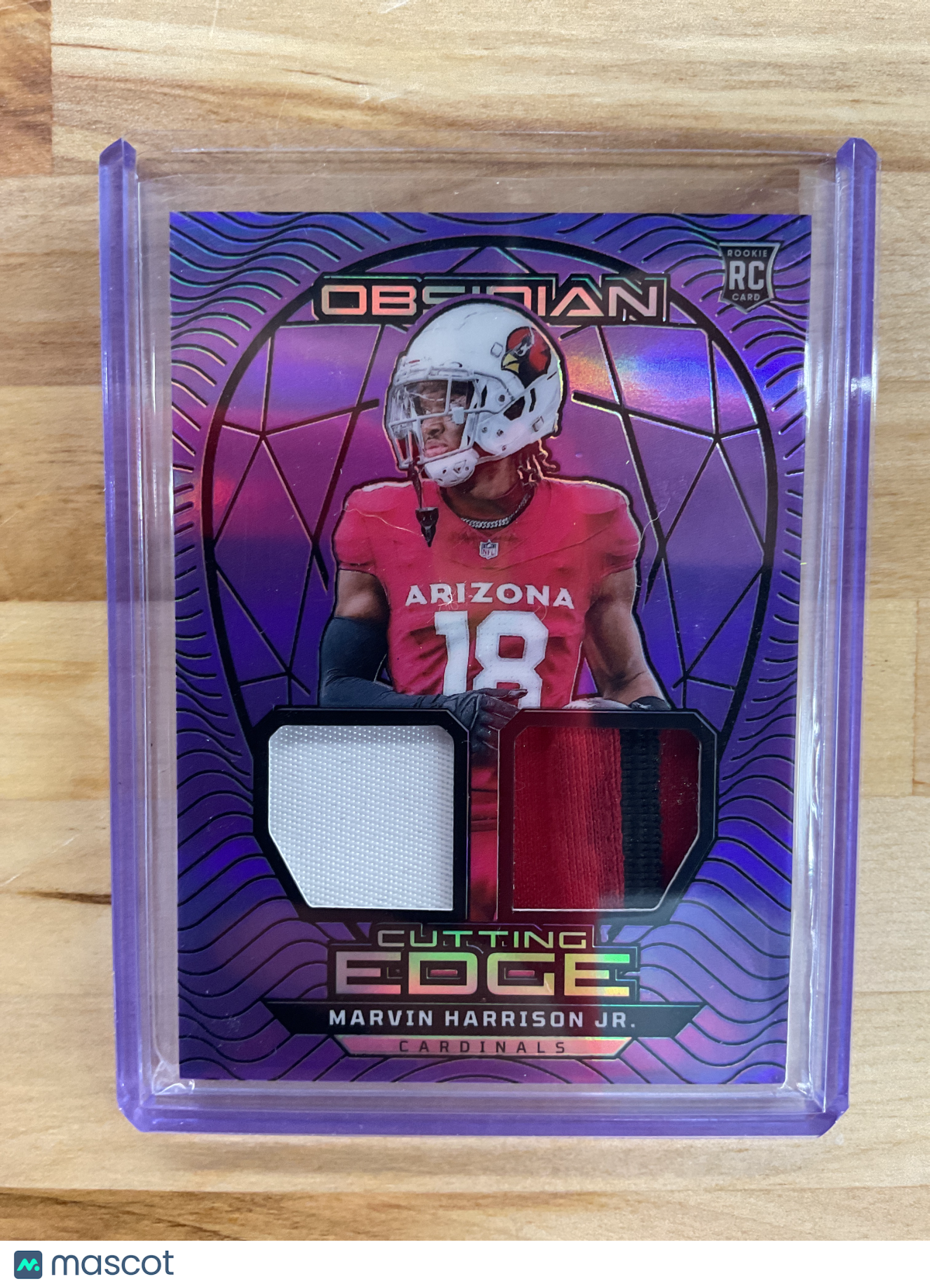 2024 Obsidian Cuttign The Edge Marvin Harrison Jr Dual Patch /49