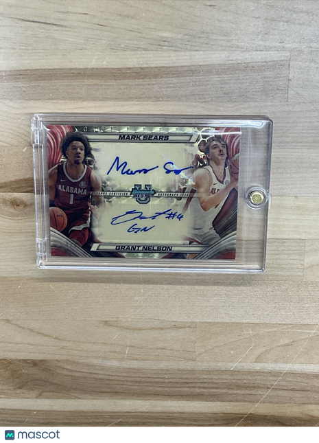2024/25 Bowman Best U Mark Sears Grant Nelson Dual Superfractor Auto 1/1