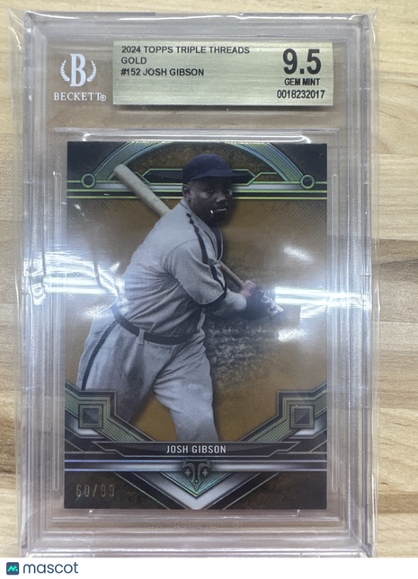 2024 Topps Triple Threads Josh Gibson Gold /99 BGS 9.5