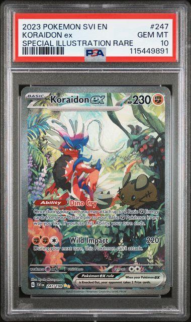 2023 Pokemon Scarlet & Violet Koraidon ex 247 PSA 10