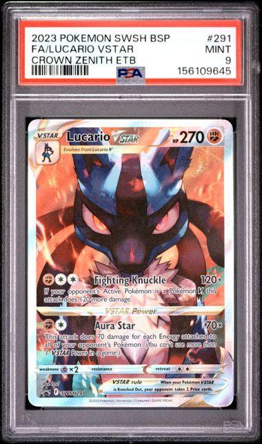 2023 Pokemon Promo Lucario Vstar SWSH291 PSA 9 645
