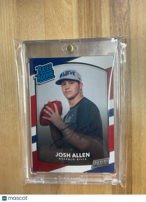 2018 Panini Donruss Josh Allen Rookie Personal Edition Auto Bills