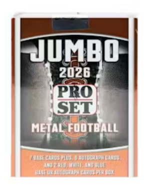 2026 Leaf Pro Set Metal Football Hobby Jumbo Box