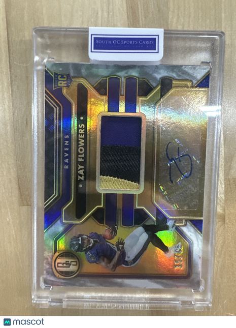 2023 Gold Standard Zay Flowers Patch Auto /49 Rookie