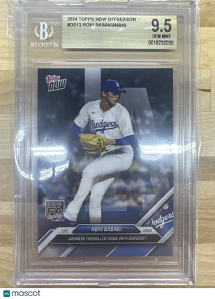 2024 Topps Now Offseason #OS13 Roki Sasaki BGS 9.5