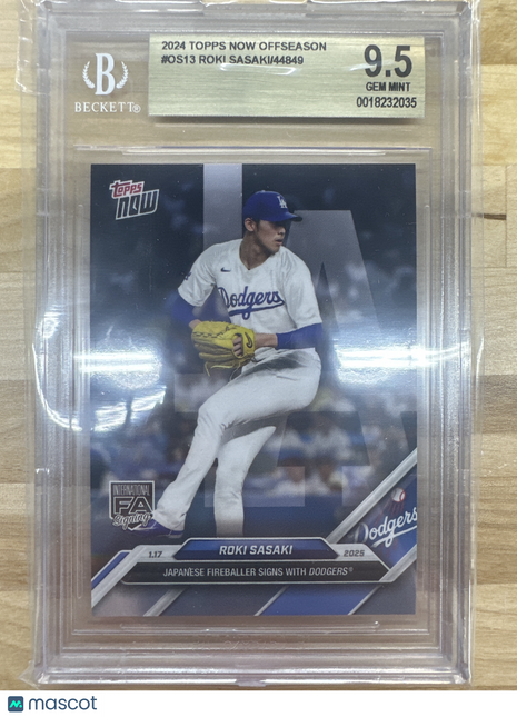2024 Topps Now Offseason #OS13 Roki Sasaki BGS 9.5
