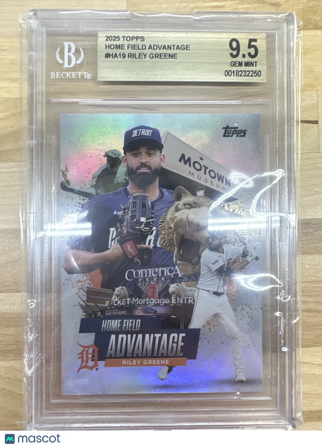 2025 Topps Riley Greene Home Field Advantage BSG 9.5
