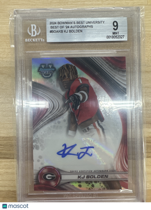 2024 Bowmans Best KJ Bolden Best of 24 Autographs BGS 9