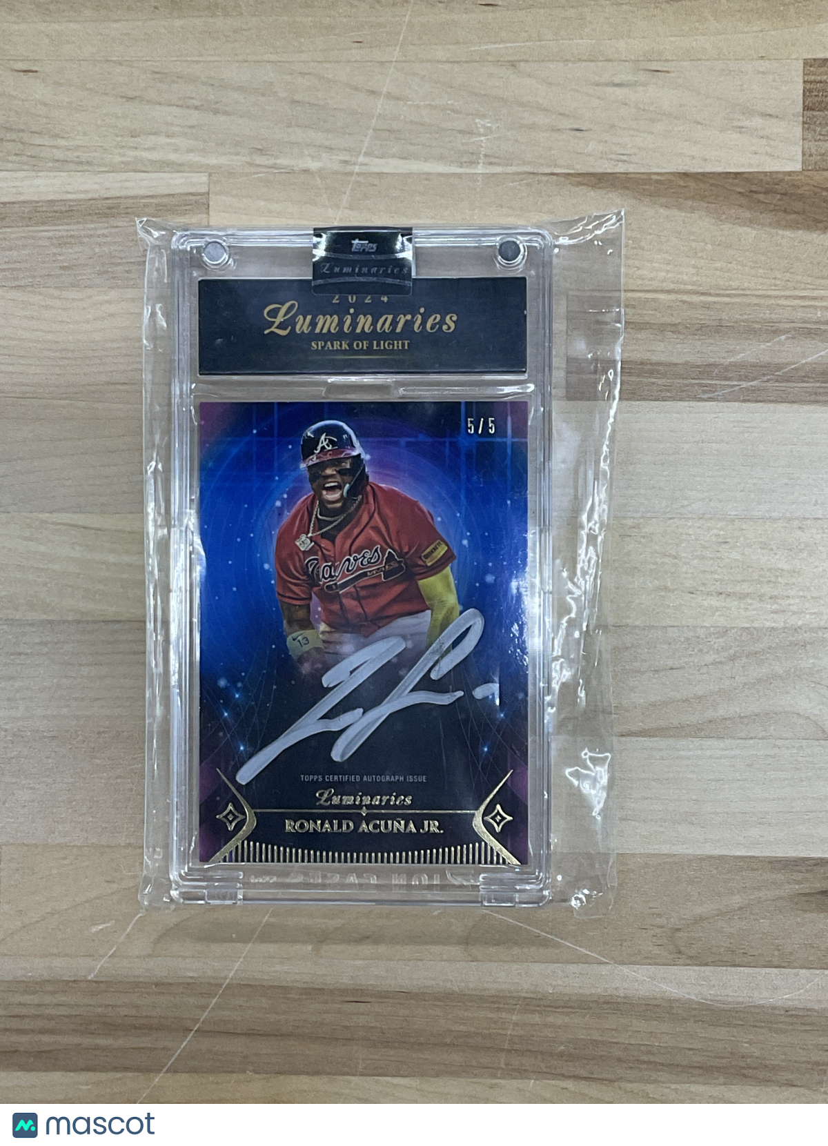 2024 Topps Luminaries Ronald Acuna Jr. Spark of Light Auto /5