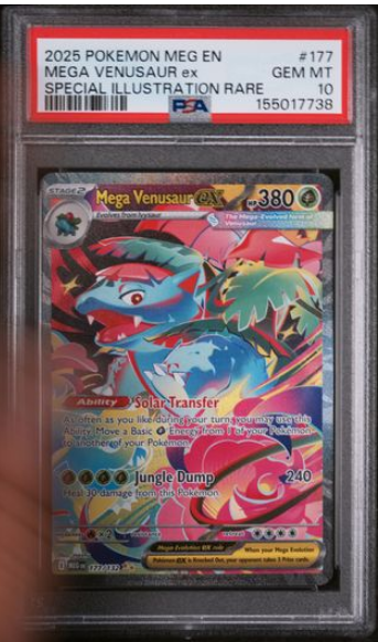 2026 Pokemon Mega Evolutions Mega Venusaur ex 177 PSA 10 738