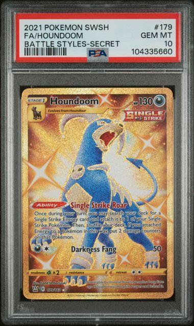 2021 Pokemon Battle Styles Houndoom 179 PSA 10