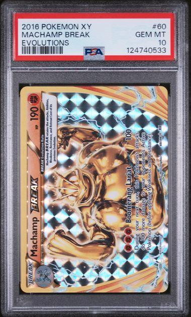 2016 Pokemon Evolutions Machamp Break 60 PSA 10