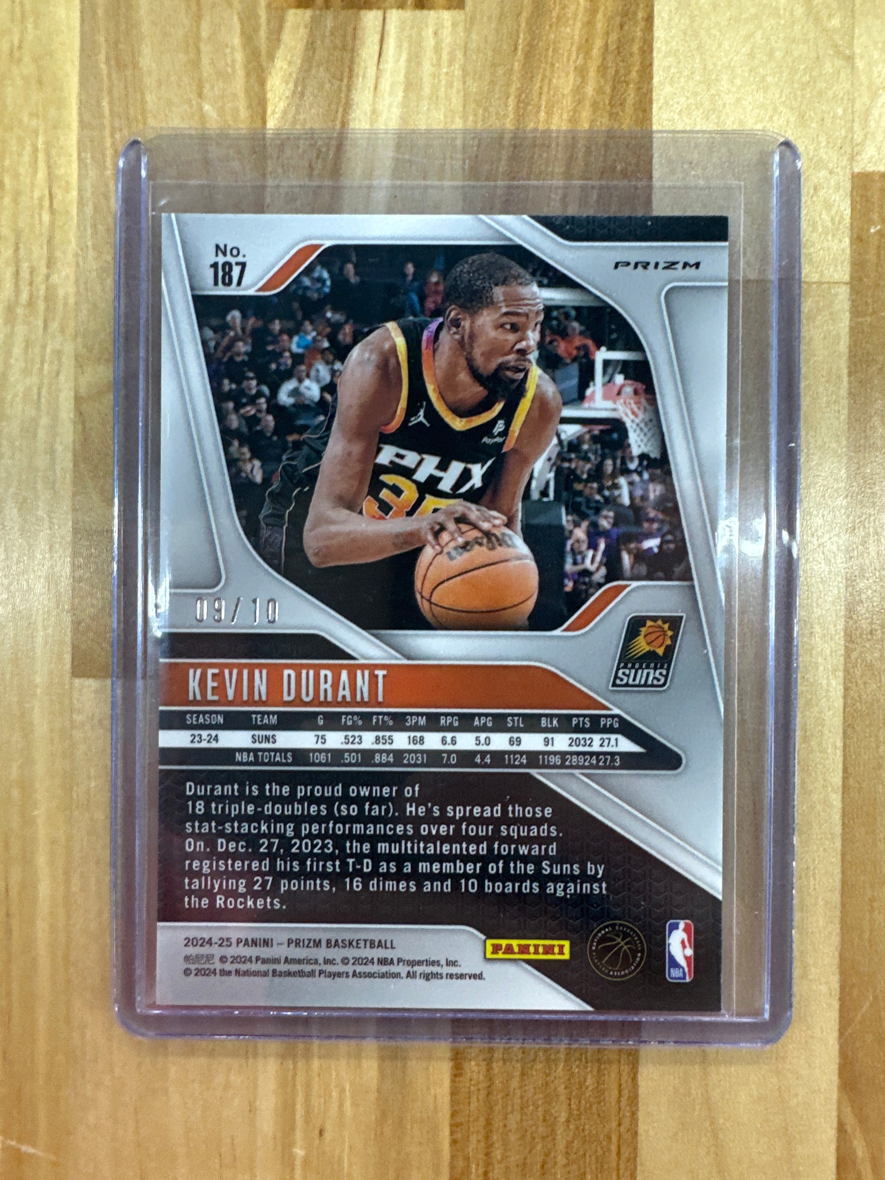 2024-25 Prizm Kevin Durant Gold Laser /10