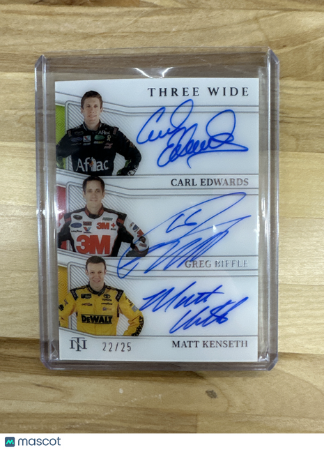 2023 National Carl Edwards/Greg Biffle/Matt Kenseth Triple Auto /25