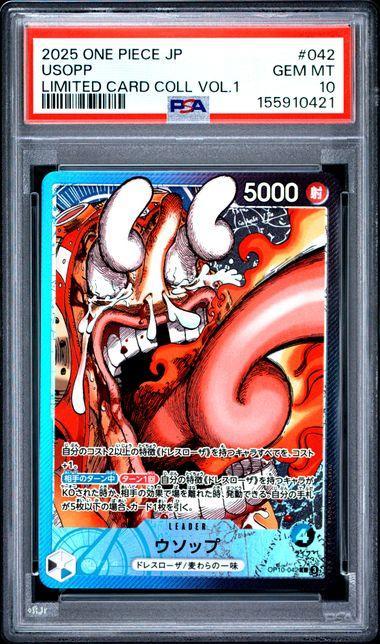 2025 Japanese One Piece Limited Card Collection Volume 1 Usopp 042 PSA 10 421