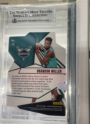 2023-24 Revolution Brandon Miller Star Factor Rookie BGS 9