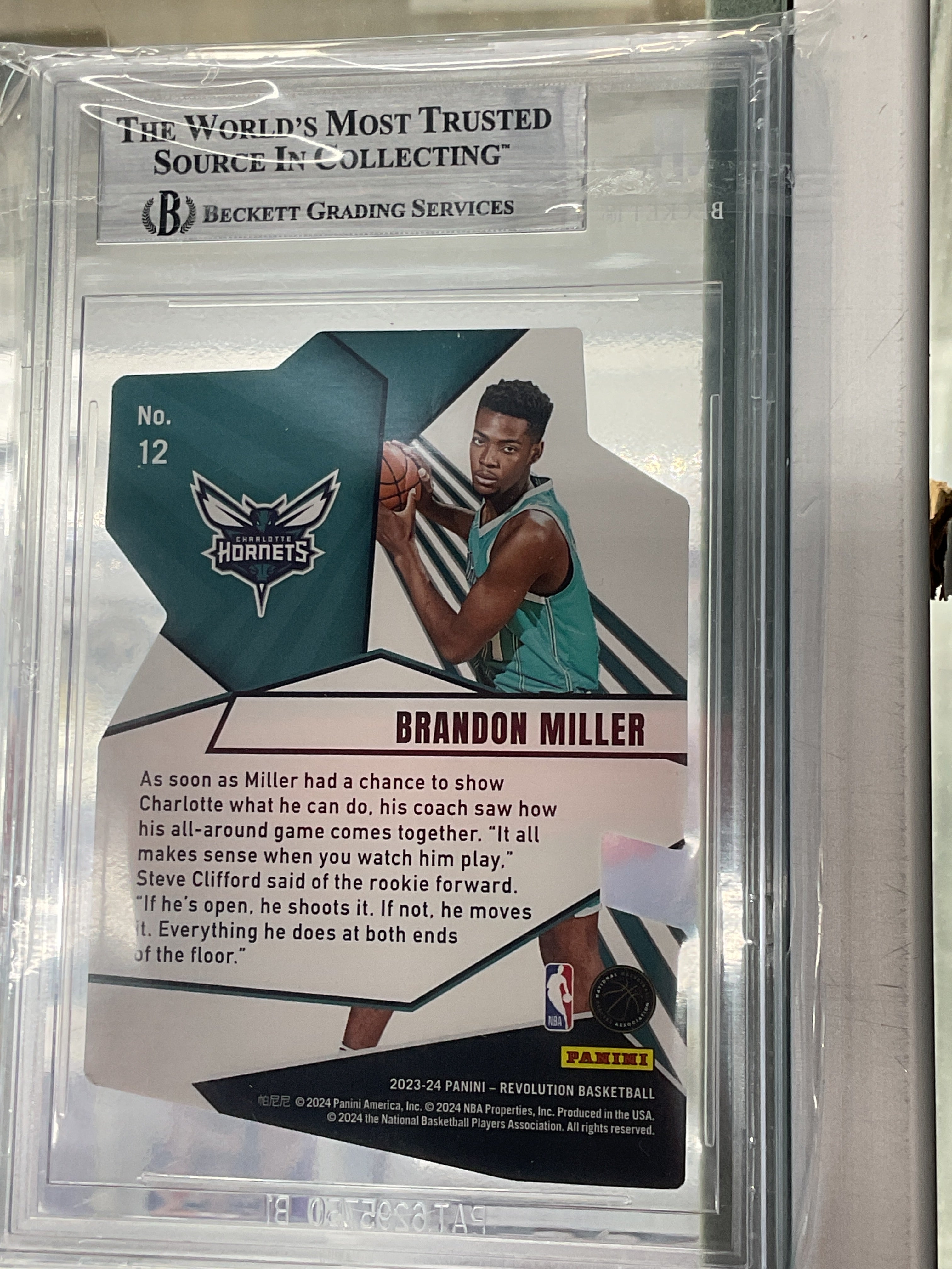 2023-24 Revolution Brandon Miller Star Factor Rookie BGS 9