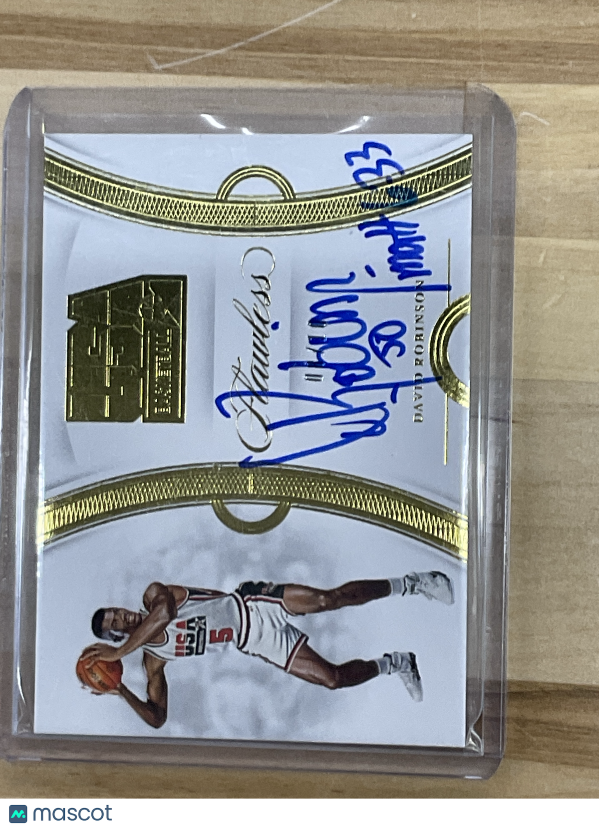 2019 Flawless David Robinson USA Patch Auto /10 Gold