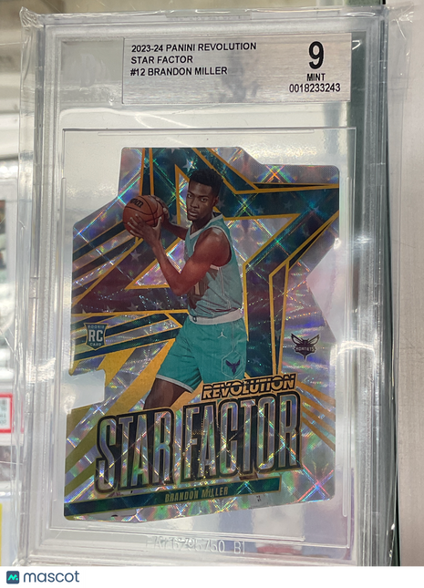 2023-24 Revolution Brandon Miller Star Factor Rookie BGS 9