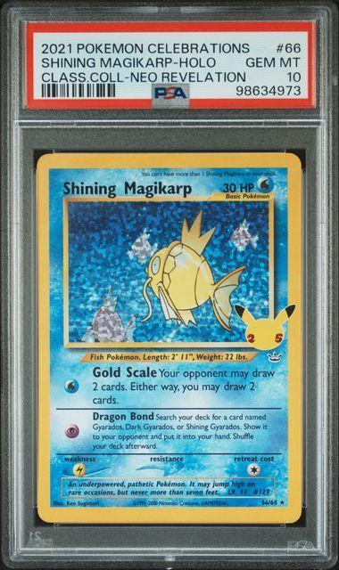 2021 Pokemon 25th Celebrations Shining Magikarp 66 PSA 10