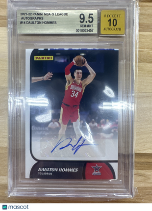 2021-22 NBA G League Daulton Hommes Autographs BGS 9.5 / Auto 10