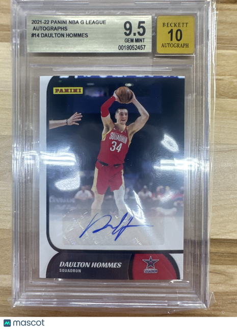 2021-22 NBA G League Daulton Hommes Autographs BGS 9.5 / Auto 10