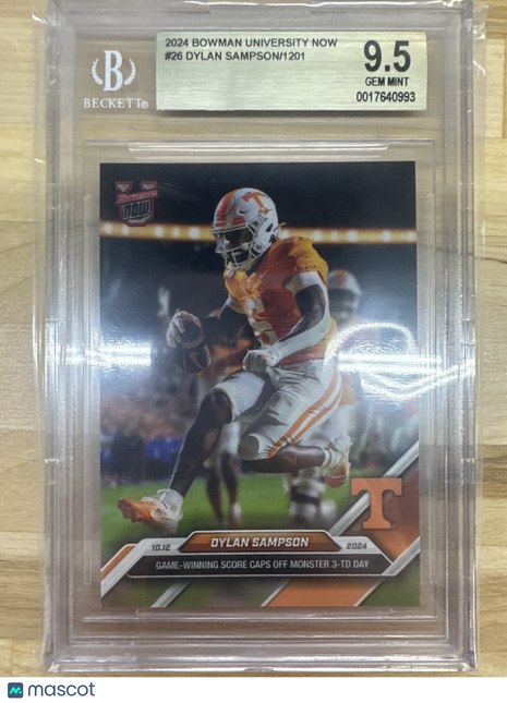 2024 Bowman Now #26 Dylan Sampson BGS 9.5