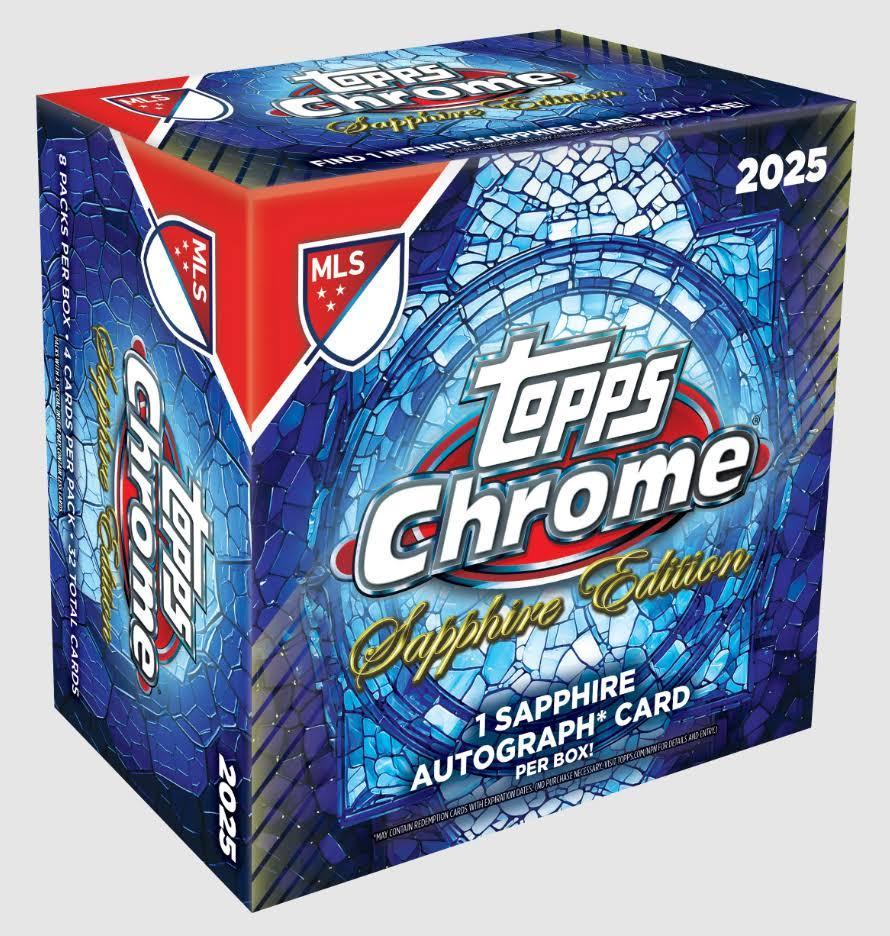 2025 Topps Chrome MLS Sapphire Box