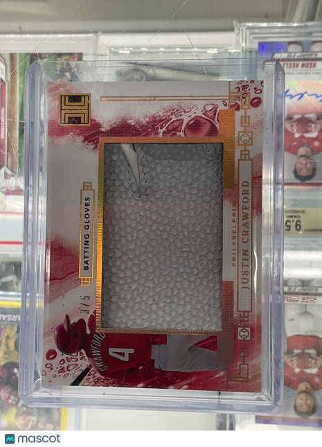 2024 Impeccable Justin Crawford Batting Gloves /5 Phillies