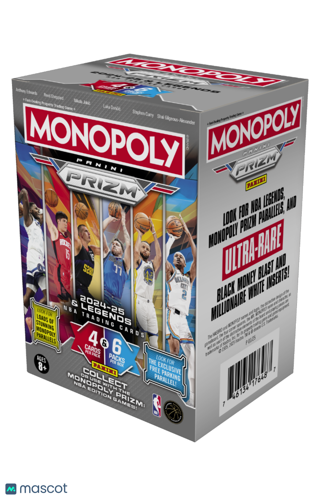 2024-25 & Legends Panini Prizm Monopoly NBA Basketball Blaster Box