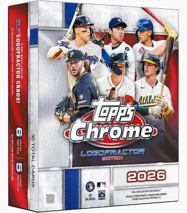 2026 Topps Chrome Baseball Logofractor Edition Box